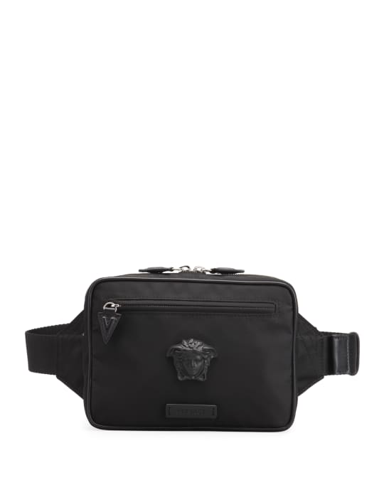 Versace Men's Medusa Nylon Belt Bag | Neiman Marcus