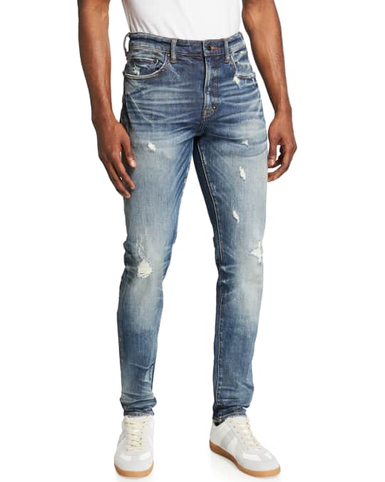 PRPS Men's Aggro Distressed Slim-Fit Jeans | Neiman Marcus