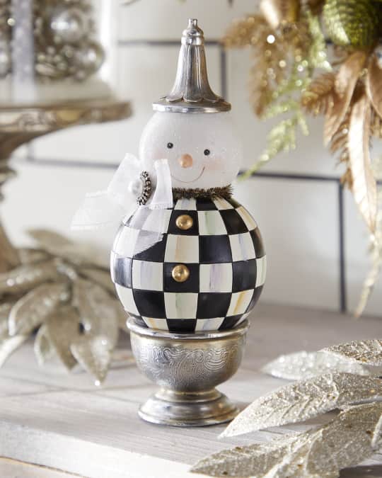 MacKenzie-Childs Vintage Silver Snowman | Neiman Marcus
