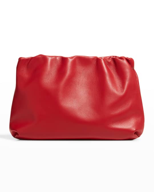 トートバッグ [The Row] Bourse Clutch Bag in Leather Bourse Clutch Bag Green in Leather – The Row