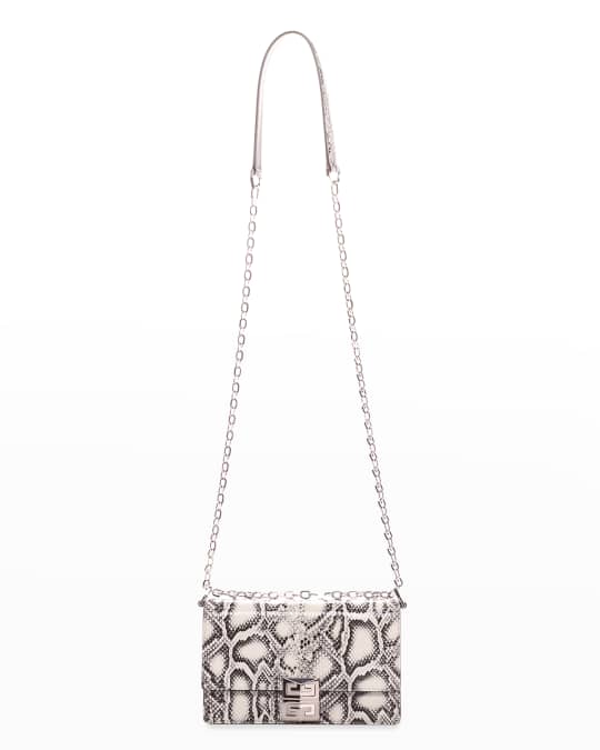 Givenchy Small 4G Bag in Python Effect with Chain | Neiman Marcus