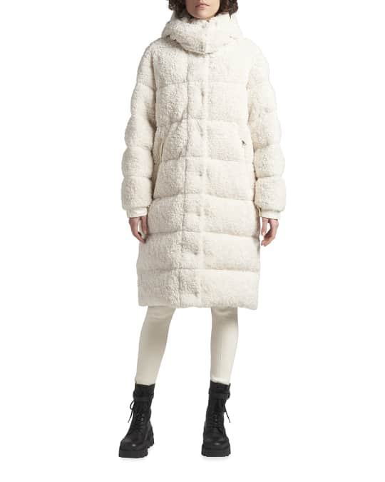 Moncler Hainardia Long Teddy Parka | Neiman Marcus