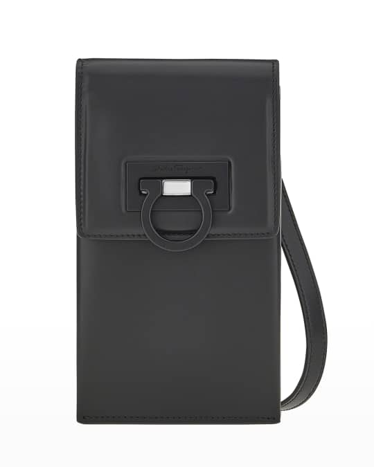 Ferragamo Trifolio Leather Gancini Mini Crossbody Bag | Neiman Marcus