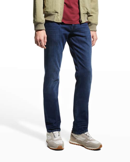 Stefano Ricci Men's Slim-Straight Dark-Wash Jeans | Neiman Marcus