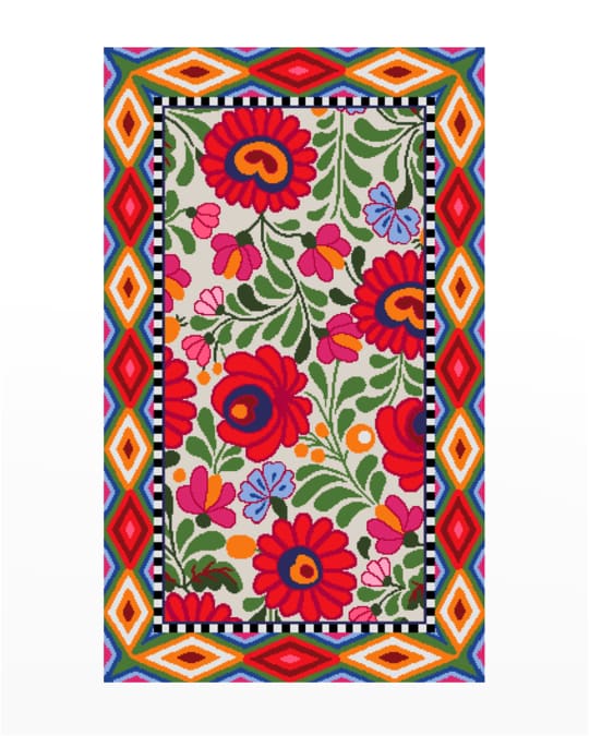 MacKenzieChilds Caravan Rug, 2'3" x 3'9" Neiman Marcus