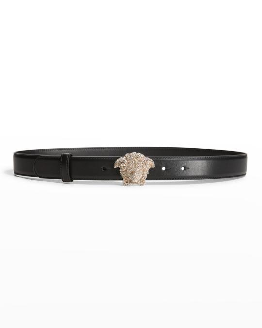 Versace Palazzo Medusa-Embellished Buckle Belt | Neiman Marcus display picture 2