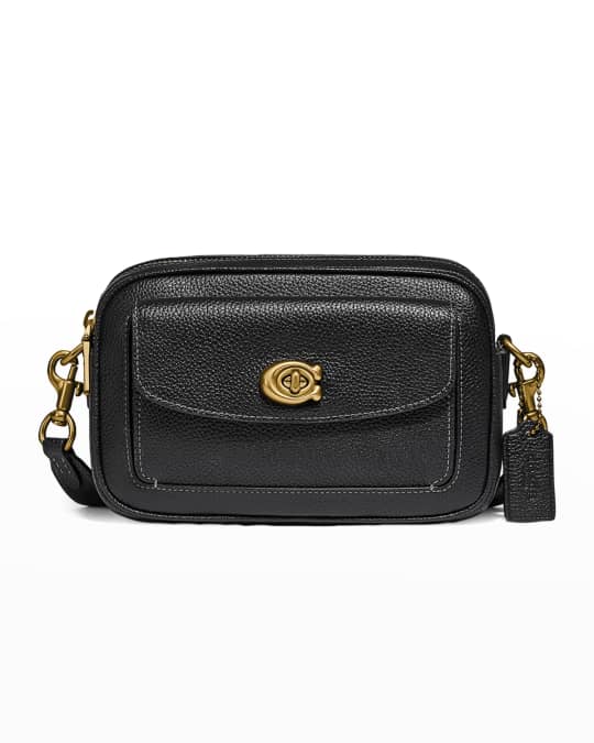 Coach Willow Pebbled Leather Camera Crossbody Bag | Neiman Marcus