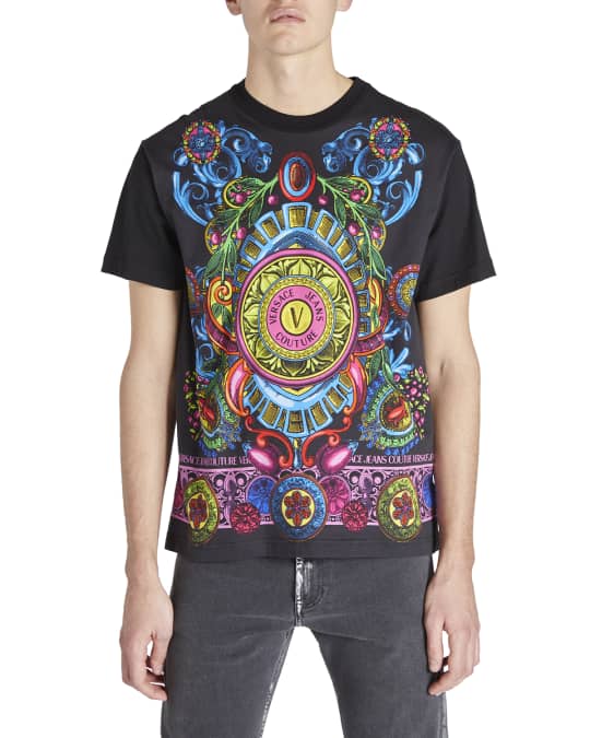 T shirt versace multicolore shop