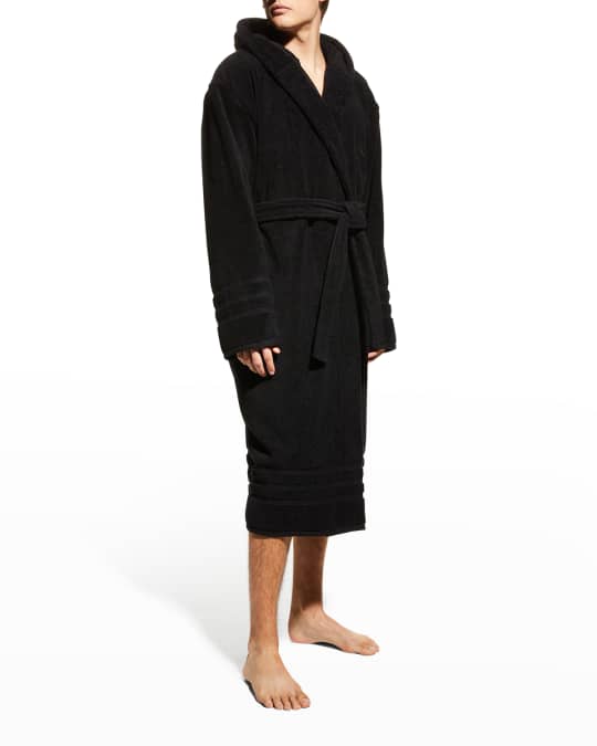 Balenciaga Men's Solid Towel Bathrobe Neiman Marcus