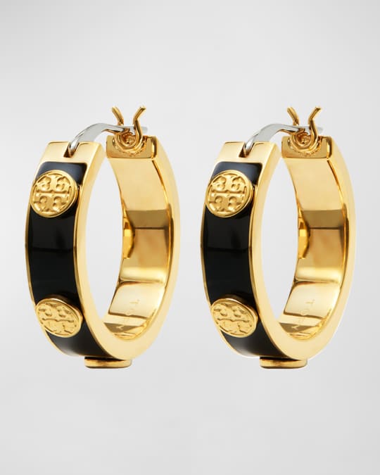ピアス [ Tory Burch ] MILLER STUD ENAMEL HOOP EARRING TORY BURCH トリーバーチ フープピアス Miller Stud Enamel Hoop