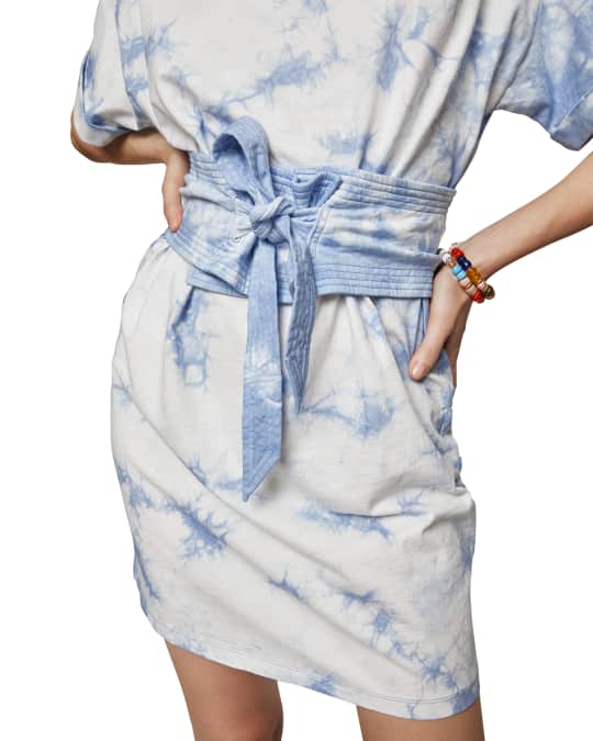 Rebecca Minkoff Marta Belted Tie Dye T Shirt Dress Neiman Marcus
