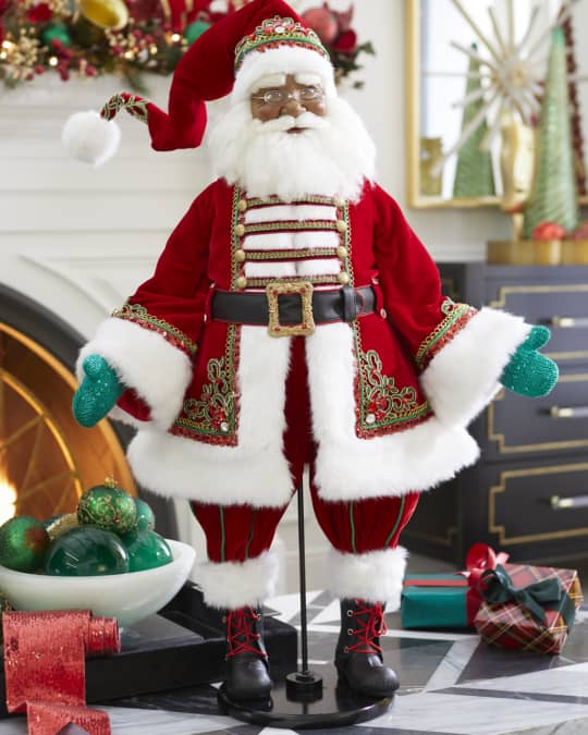Katherine's Collection Jolly St. Nick Santa Of Color Doll 32