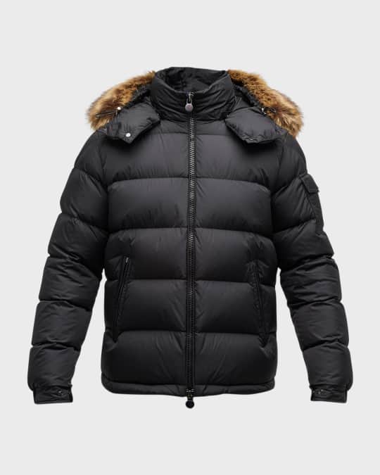 Moncler with fur hood mens discount