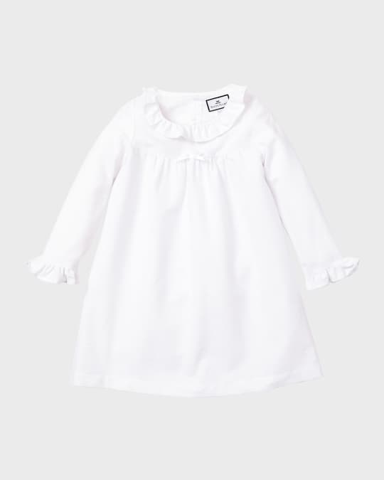 Girl's Seraphine Solid Flannel Nightgown, Size 6M-14