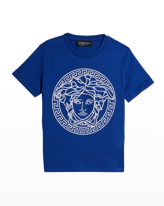 Versace Boy's Medusa Logo Crewneck TShirt, Sizes 46 Neiman Marcus