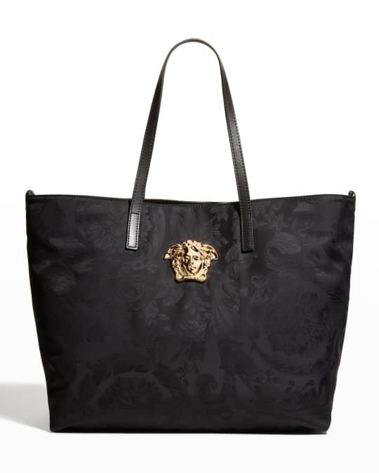 Versace Tonal Jacquard Medusa Medallion Diaper Bag | Neiman Marcus