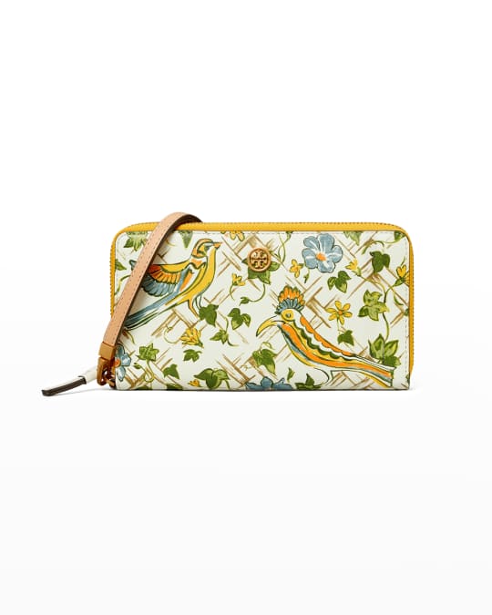 Robinson Bird Print Continental Wristlet