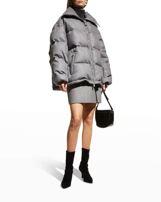 Michael kors grey puffer hot sale jacket
