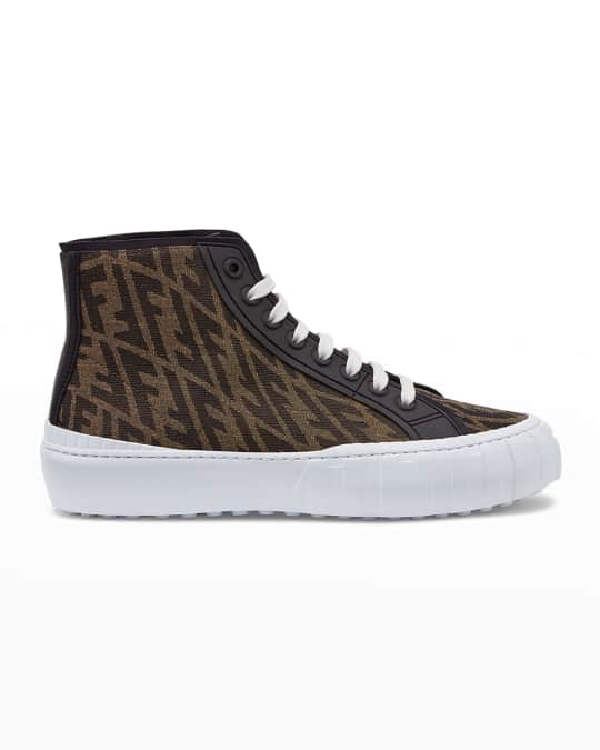 Fendi Men's Force FF Vertigo High-Top Sneakers | Neiman Marcus