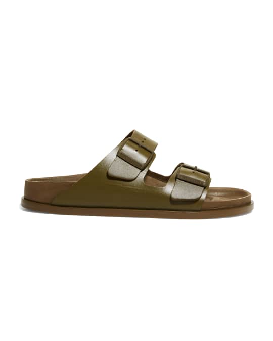 1774 Arizona Double Buckle Slide Sandals