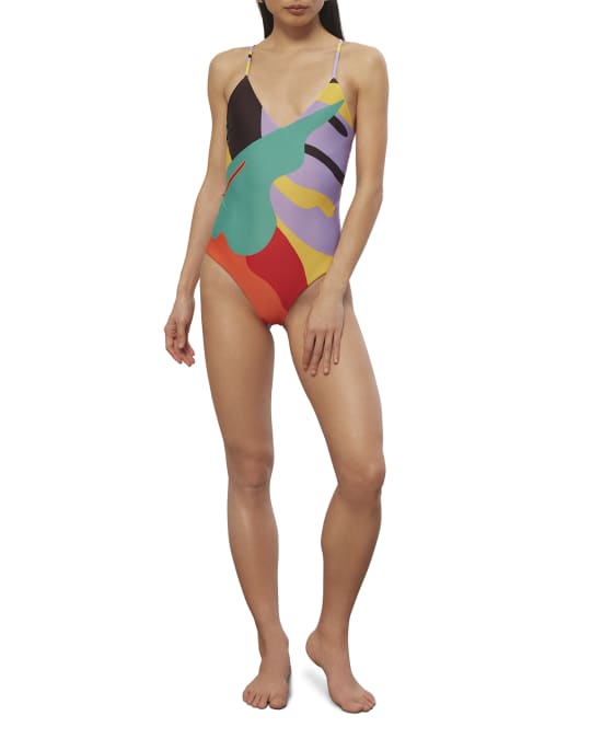 Emma Abstract One Piece Swimsuit