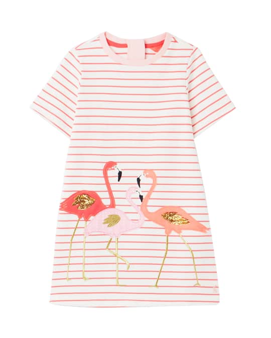 Joules pink stripe dress new arrivals