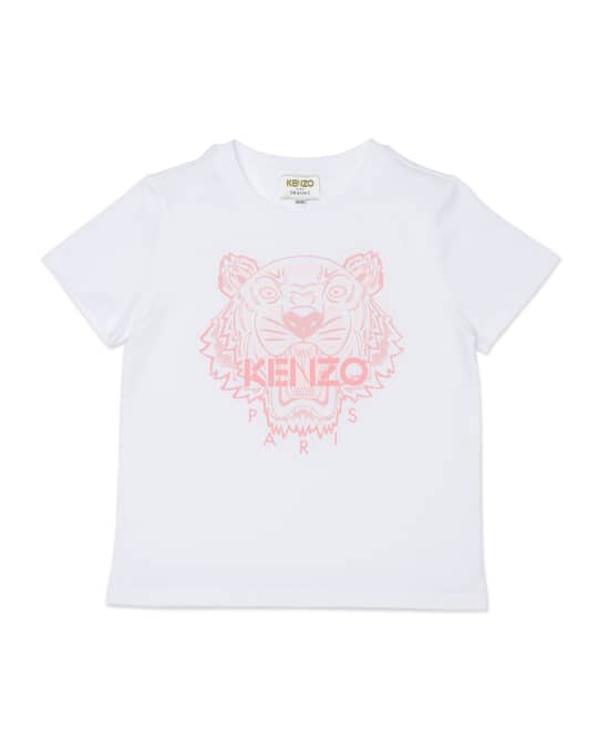 Kenzo Girl's Tiger Mascot Graphic T-Shirt, Size 8-12 | Neiman Marcus