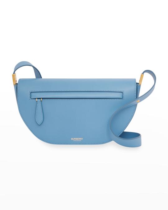 BURBERRY OLYMPIAボディバッグ Burberry Olympia Small Leather Shoulder Bag, Blue Topaz | Neiman