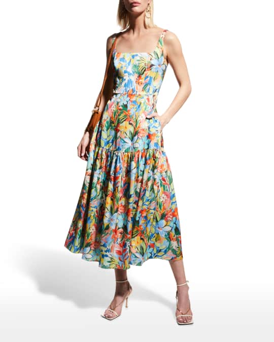 Aidan mattox fit store and flare dress