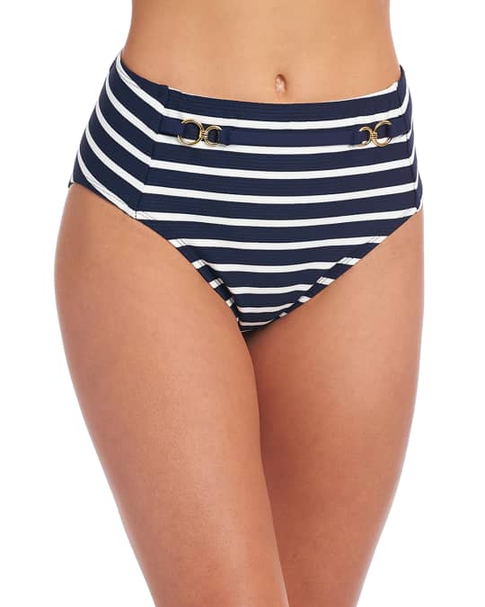 Capri Belted High Waist Bikini Bottoms