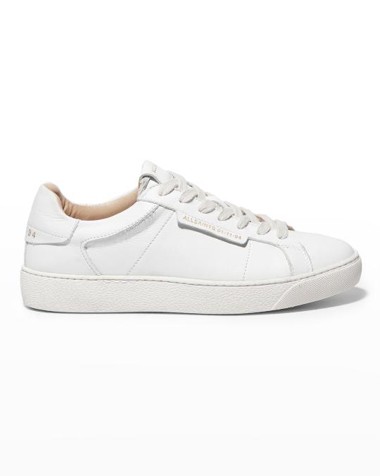 AllSaints White Sheer Low Top Lace-Up Cervo Shoes new without box ALLSAINTS Sheer Low Top White Leather Casual Sneakers  main image 2