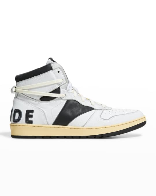 Rhude Men's Rhecess Vintage Leather Basketball High-Top Sneakers ...