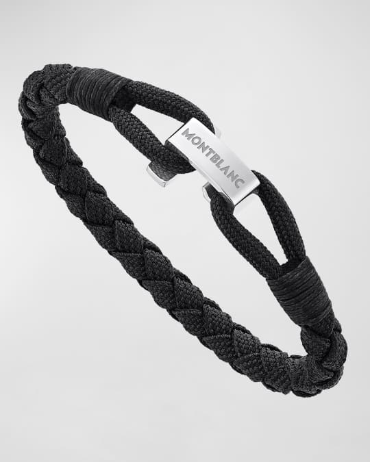 Metal Stamped Nylon Cord Bracelet