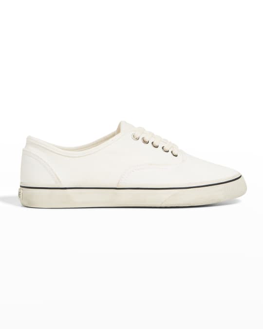 RE/DONE 70s Canvas/Suede Low-Top Skate Sneakers | Neiman Marcus