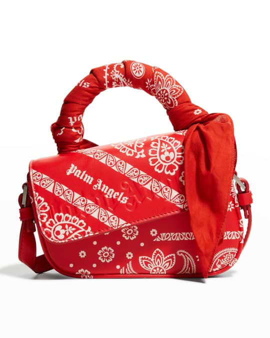 Palm Angels Crash Bandana Mini Top-Handle Bag Neiman Marcus