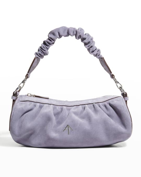 Xx Mini Cylinder Hobo Bag - Manu Atelier - Grey - Denim