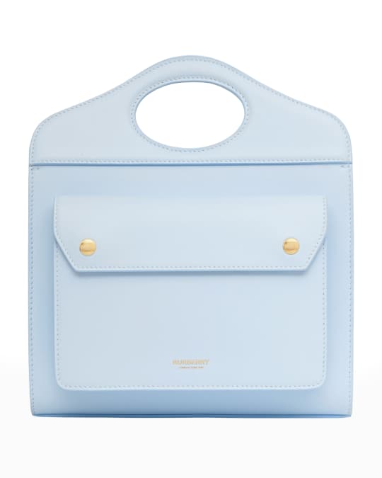 Pale blue leather bag hot sale