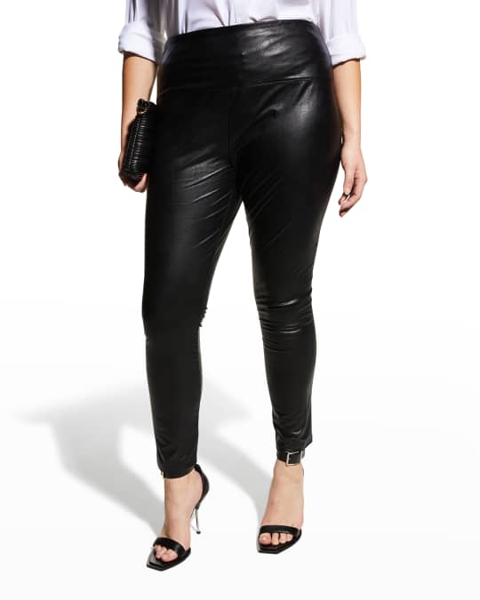 *FINAL SALE* Lysse Textured Leather Legging in Snow White