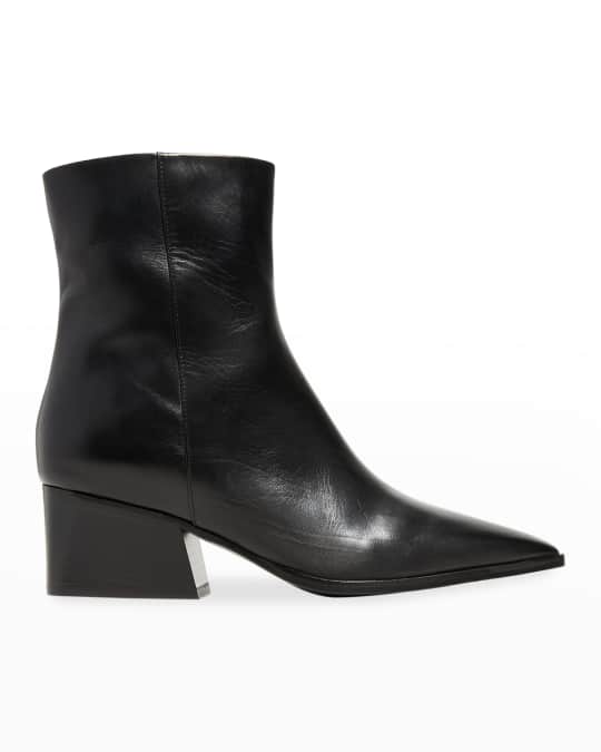 Pauline zip sales chelsea leather booties