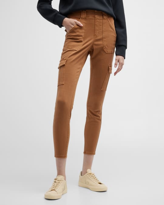 Spanx cargo sweatpants in khaki