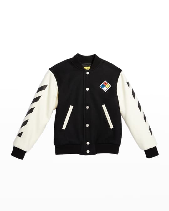 Off-White Diagonal Varsity Jacket