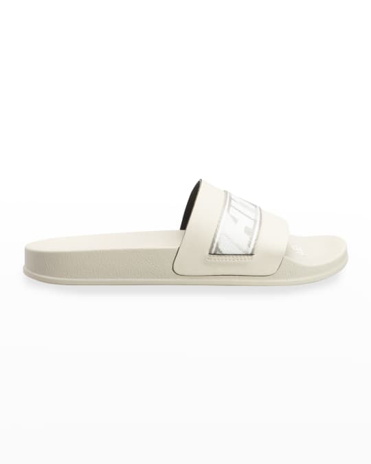 Men s Logo Industrial Belt Pool Slides