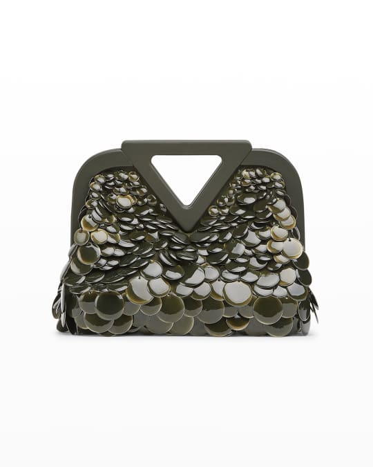 １点限り♪BOTTEGA VENETA ☆ Triangular Fold Clutch Bag Bottega Veneta Triangle Fold Clutch (Light Blue) | Purse