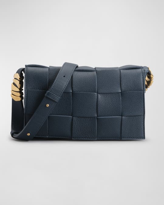 Bottega Veneta Cassette Woven Leather Crossbody Bag | Neiman Marcus