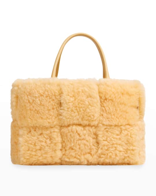 Bottega Veneta Arco Shearling Tote Bag | Neiman Marcus