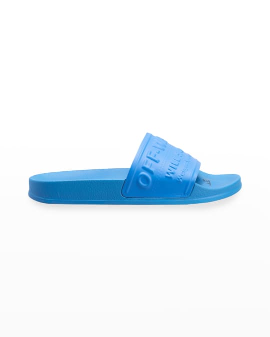 Off white logo outlet pool slides
