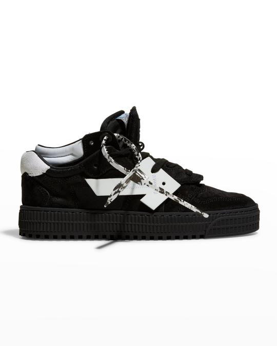 Off-White Floating Arrow Suede Low-Top Sneakers | Neiman Marcus display picture 1
