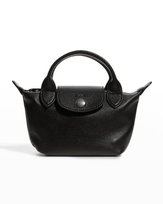 Longchamp Le Pliage Cuir - Xs Gloss Handbag in Black