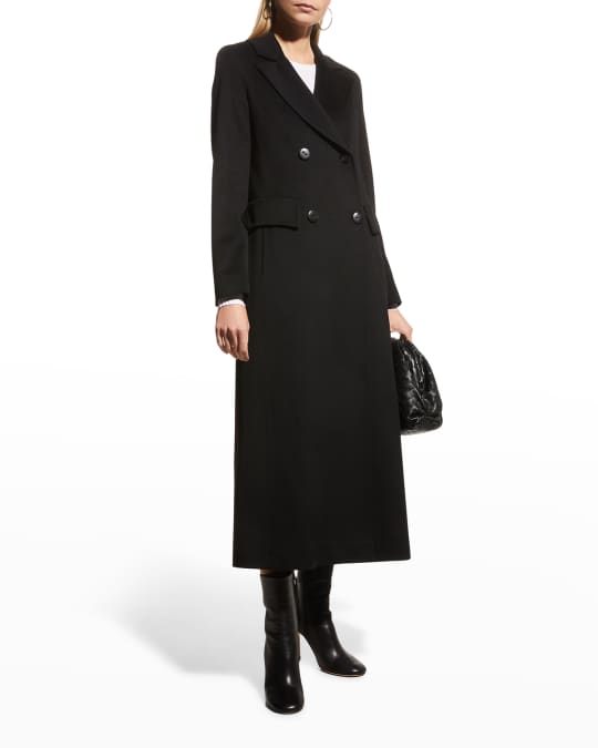 Fleurette maxi best sale wrap wool coat
