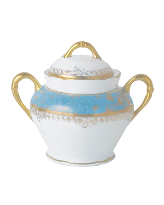 Bernardaud Eden Turquoise Sugar Bowl Neiman Marcus